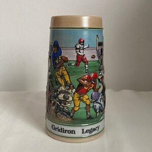 Budweiser Football Gridiron Legacy Beer Mug Stein Vintage